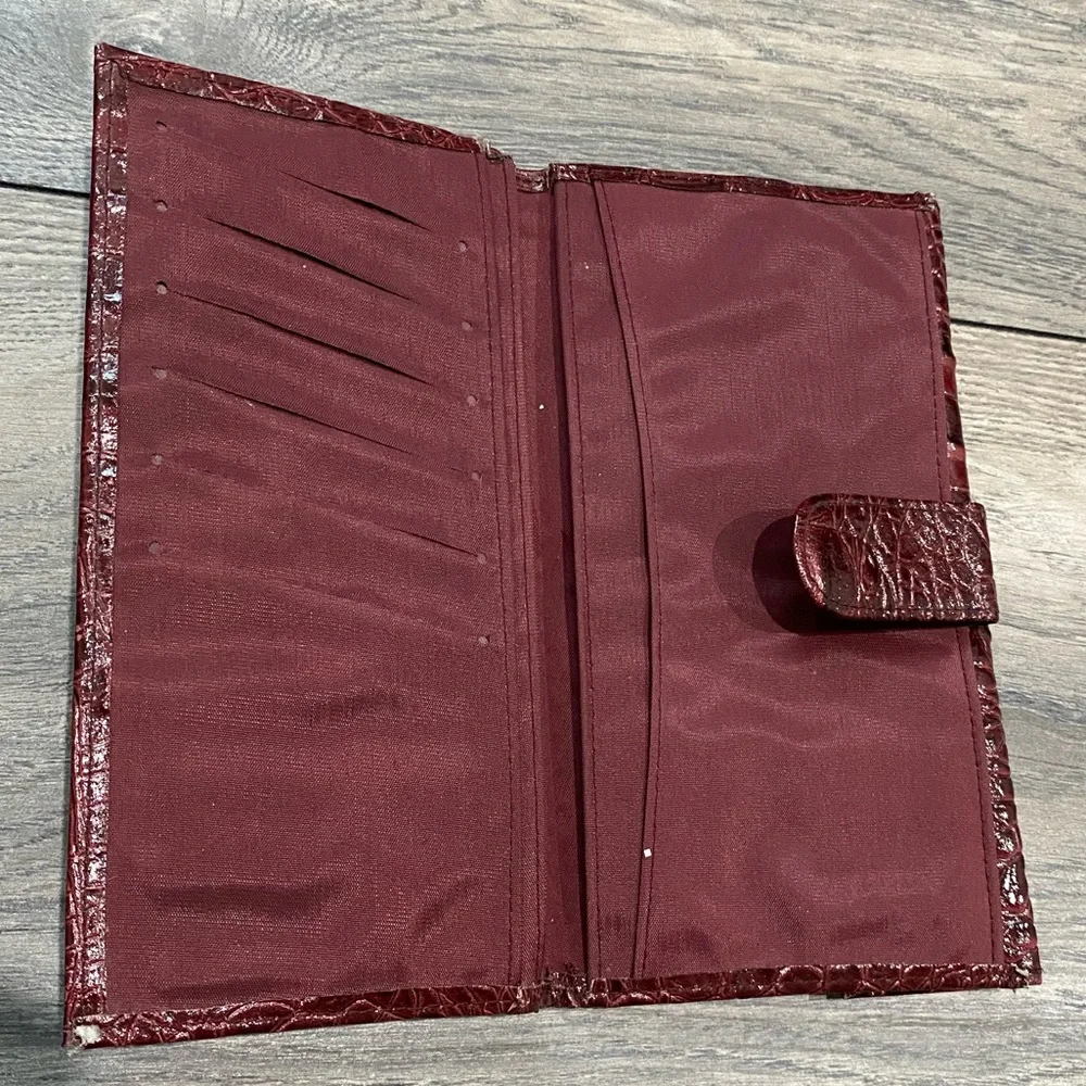 Vintage Genuine leather burgundy wallet - Picture 6 of 8